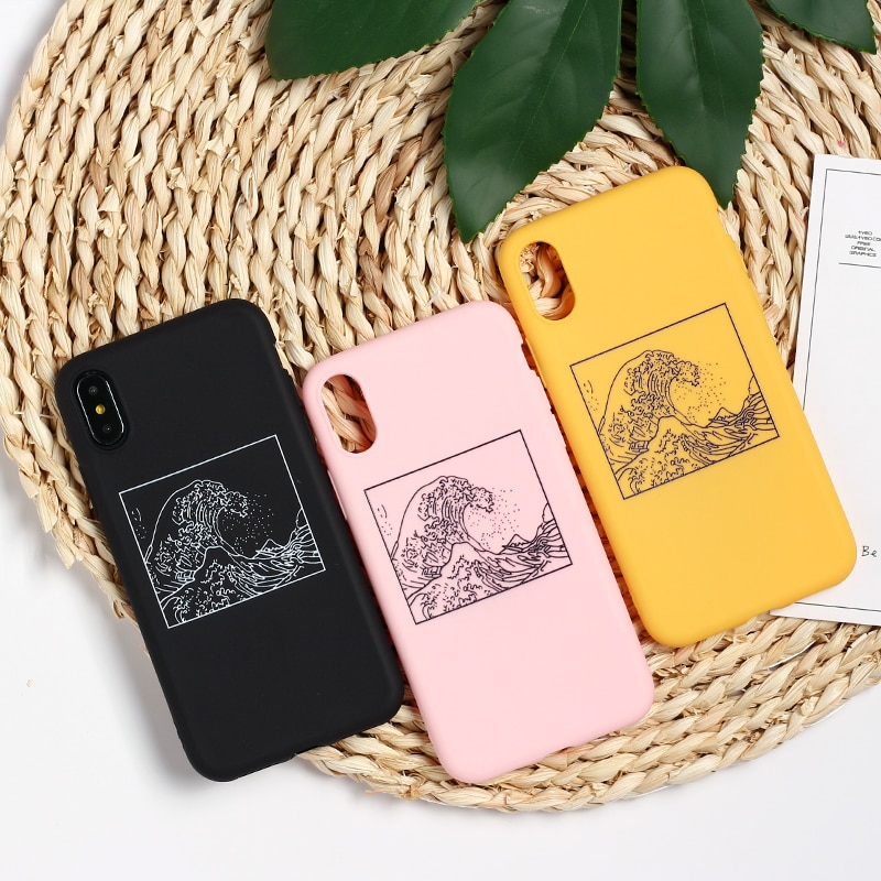 Japanese Style Soft Phone Case for iPhone