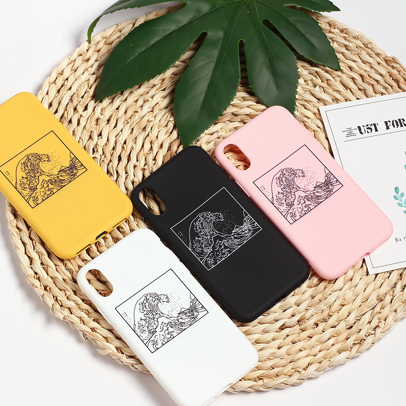 Japanese Style Soft Phone Case for iPhone